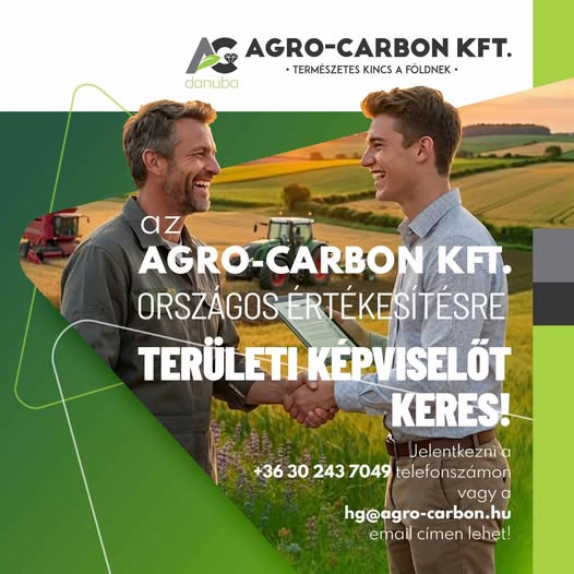 Csatlakozz az Agro-Carbon csapatához - Területi képviselő